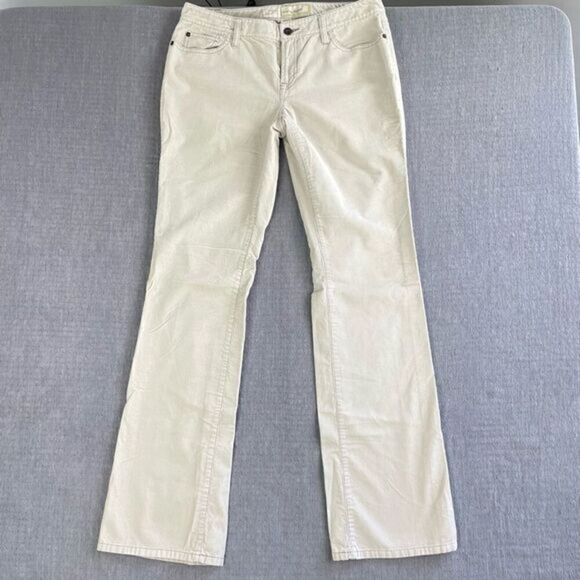 Ann Taylor Loft Curvy Boot Bootcut Corduroy Tan Pants Women’s Size 8L Long - Picture 1 of 10